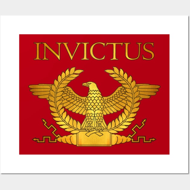 Invictus Golden Eagle Wall Art by AtlanteanArts